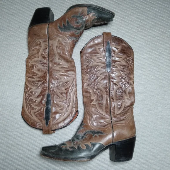 Dan Post Cowboy Boots Sz 7 - Picture 6 of 9
